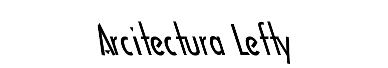Arcitectura Lefty font preview