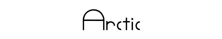 Arctic font preview