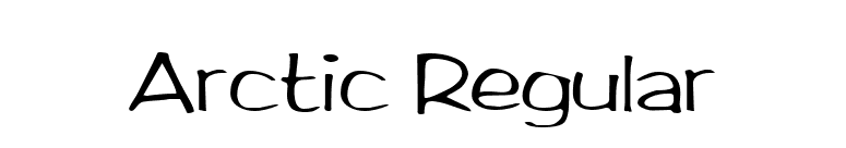 Arctic Regular font preview