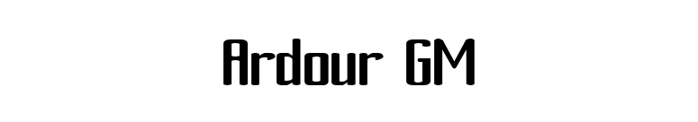 Ardour GM font preview