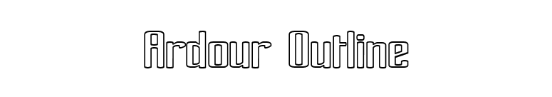 Ardour Outline font preview