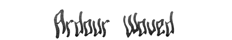 Ardour Waved font preview
