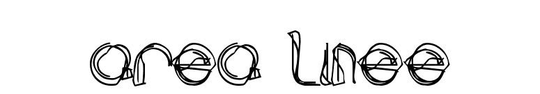 area LINEe font preview