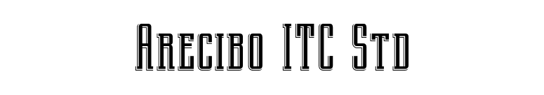Arecibo ITC Std font preview