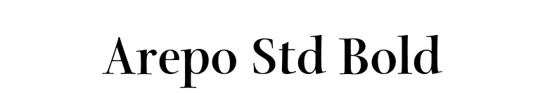 Arepo Std Bold font preview