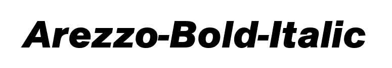Arezzo-Bold-Italic font preview