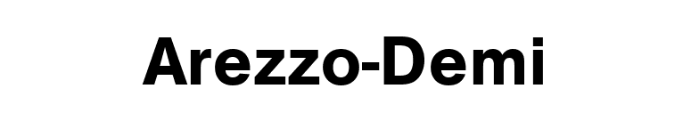 Arezzo-Demi font preview