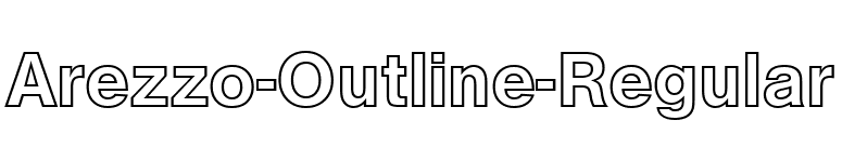 Arezzo-Outline-Regular font preview