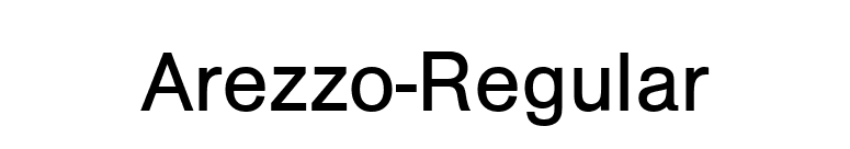 Arezzo-Regular font preview