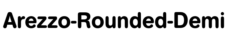 Arezzo-Rounded-Demi font preview