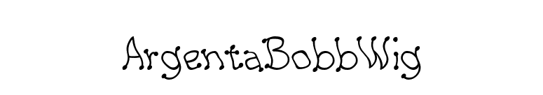 ArgentaBobbWig font preview