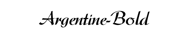 Argentine-Bold font preview