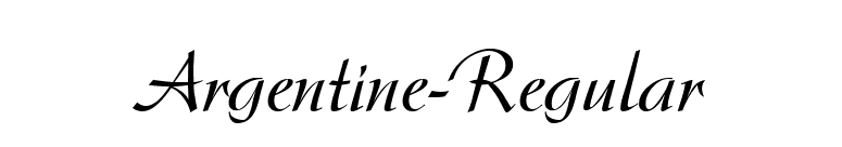 Argentine-Regular font preview