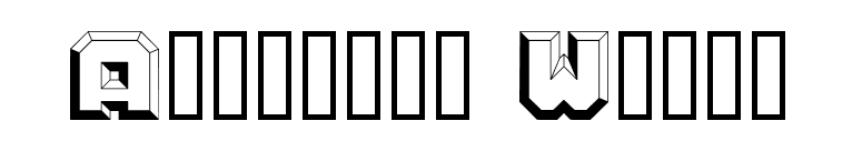Argentum White font preview