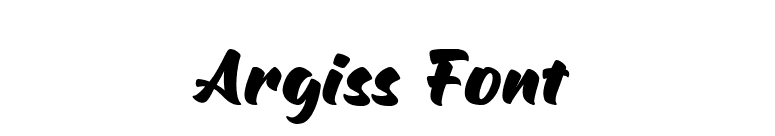 Argiss Font font preview