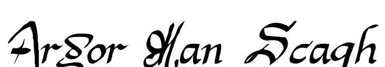 Argor Man Scaqh font preview