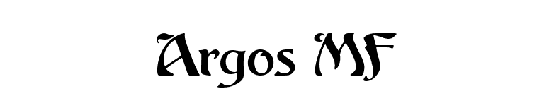 Argos MF font preview