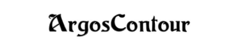 ArgosContour font preview