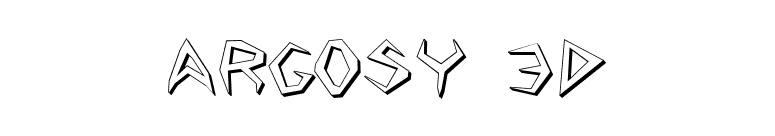 Argosy 3D font preview
