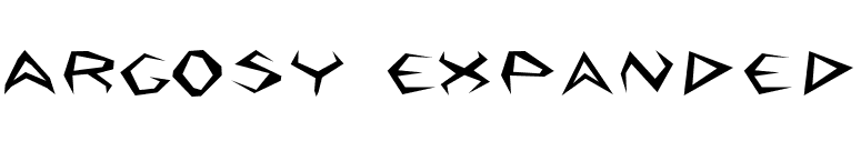 Argosy Expanded font preview