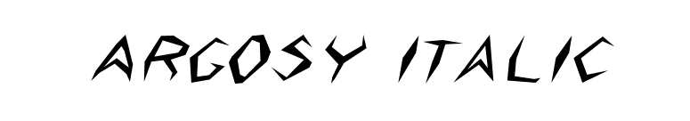 Argosy Italic font preview