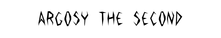 Argosy the Second font preview