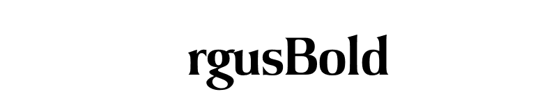 ArgusBold font preview