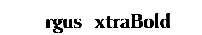 ArgusExtraBold font preview