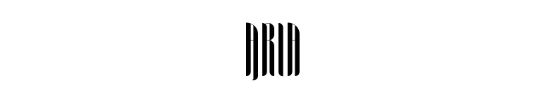 Aria font preview