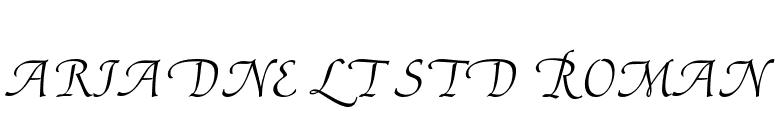 Ariadne LT Std Roman font preview