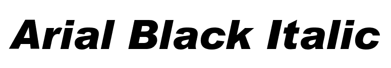 arial black italic free download mac