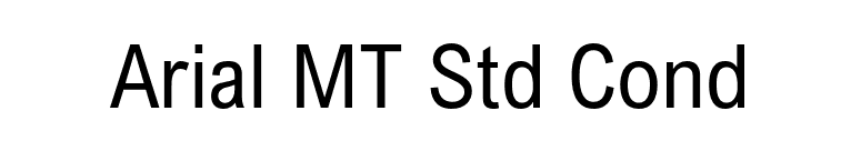 Arial MT Std Cond font preview