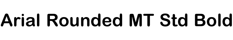 Arial Rounded MT Std Bold font preview
