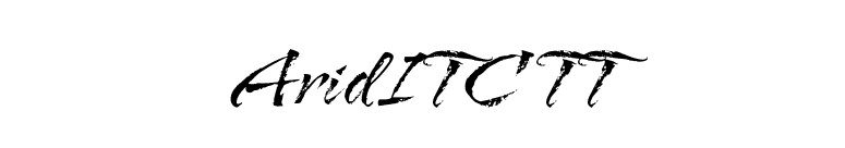 AridITC TT font preview
