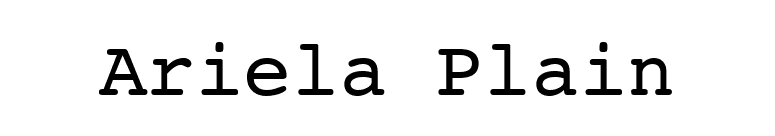 Ariela Plain font preview