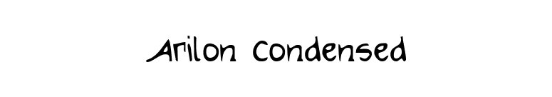 Arilon Condensed font preview