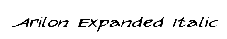 Arilon Expanded Italic font preview