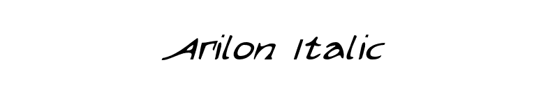 Arilon Italic font preview