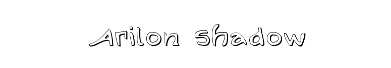 Arilon Shadow font preview