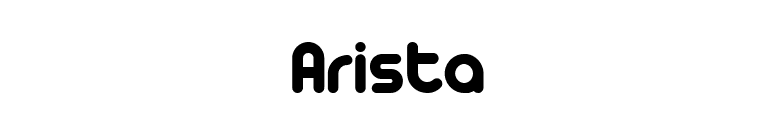 Arista font preview