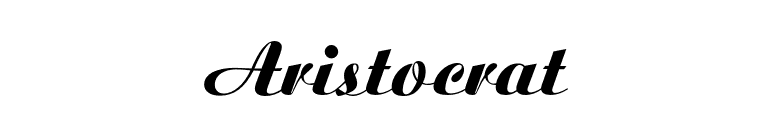 Aristocrat font preview