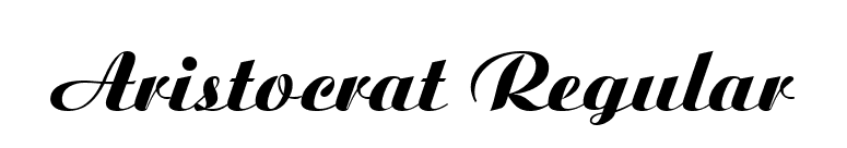 Aristocrat Regular font preview