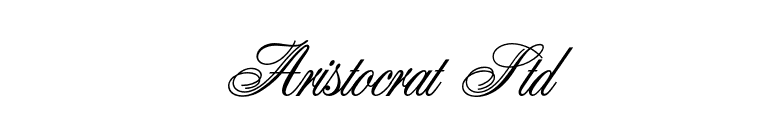 Aristocrat Std font preview