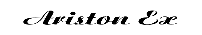 Ariston Ex font preview