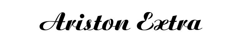 Ariston Extra font preview
