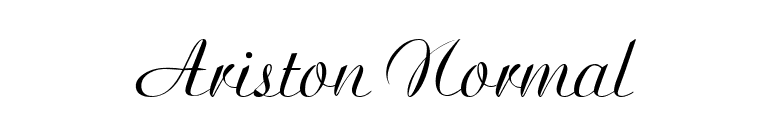 Ariston Normal font preview
