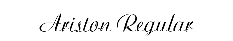 Ariston Regular font preview