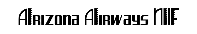 Arizona Airways NF font preview