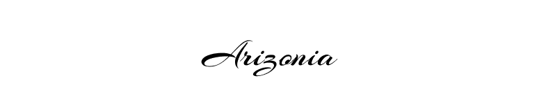 Arizonia font preview