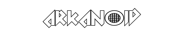 Arkanoid font preview